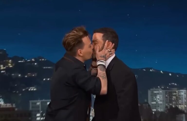 Why Does Johnny Depp Kiss Jimmy Kimmel