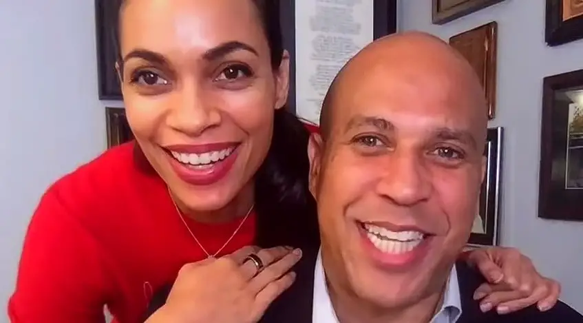 What happened with Rosario Dawson and Cory Booker
