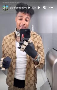 Why Does Blueface Wear Rubber Gloves?